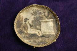 画像1: イギリス　ジョージアン　懐中時計　シルクウォッチペーパー/ Georgian Copperplate Printed Silk Watch Paper 