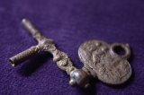18世紀　銅合金　懐中時計　羊飼い　クランク鍵