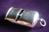 1897年　銀無垢　ダブルチャンバー　ハンティングウィッスル　銀笛