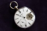 1840年頃　スイス　コンパス　温度計　鍵巻き　懐中時計