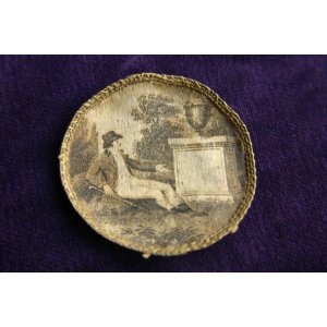 画像: イギリス　ジョージアン　懐中時計　シルクウォッチペーパー/ Georgian Copperplate Printed Silk Watch Paper 