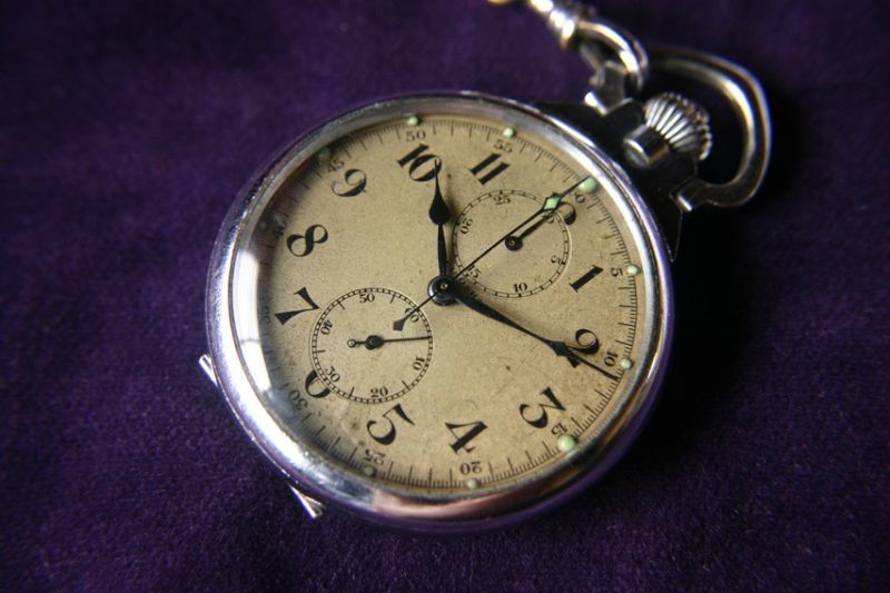 WWII Japanese Navy Air Force Chronograph Seiko Pocket Watch